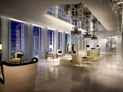 The Sky Lobby at the Trump International Hotel & Tower on Adelaide Street will offer views of the Toronto skyline.