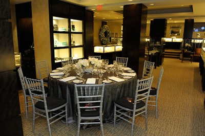Tiffany & Co. hosted an intimate dinner catered by chef Keith Froggett of Scaramouche.