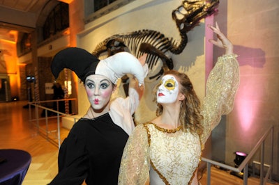 Students from the event management program at Seneca College both designed and performed at the Venetian-themed after-party, held at the Royal Ontario Museum.