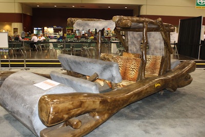 The Hollywood car display included the Flintmobile from the 1994 movie The Flintstones.