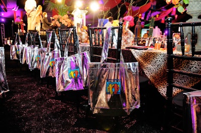 Marc Jacobs provided the gift bags for the V.I.P. guests, which included a DJ Hero set, Christian Audigier perfume, a copy of the book Happy!, by artist and gala co-chair Romero Britto, and a Harry Slatkin candle.