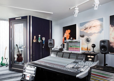 Absolut sponsored a recording studio within the space.