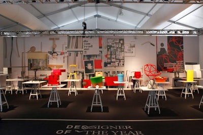 A selection committee chose German industrial designer Konstantin Grcic as designer of the year. Grcic created a retrospective of his career in Assouline's Culture Lounge area.