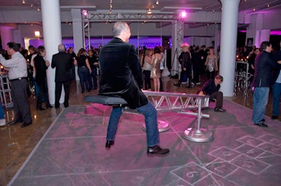 The Museum of Contemporary Art's ArtEdge gala had an indoor playground replete with hopscotch courts and a teeter-totter.