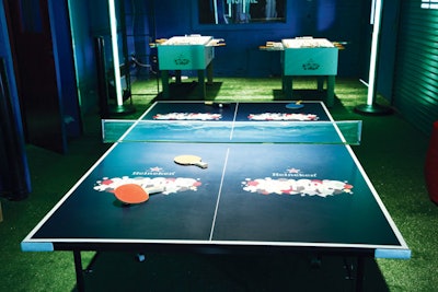 On the New York stop of Heineken's Inspire Tour this summer, partygoers played table tennis, among other games.