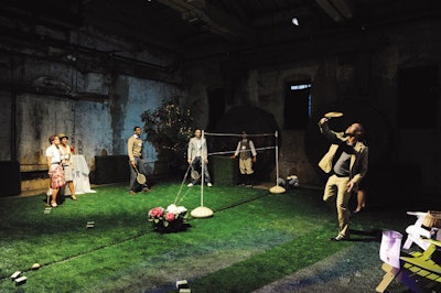 In April, Windfall Clothing Service's annual Buy Design benefit had a 1930s theme, with badminton and croquet, a bake sale, and a carnival-style balloon game that guests played for prizes.