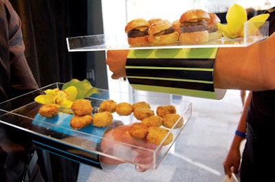 In June, CTV's party for the MuchMusic Video Awards in Toronto had colorful decorative tubes throughout the party space—even on catering trays.