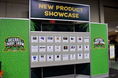 A committee selected 24 products to be featured on the New Product Showcase display, which included information on where to find each exhibitor on the trade show floor.
