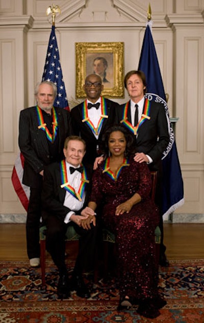 The evening's honorees included Merle Haggard, Jerry Herman, Bill T. Jones, Paul McCartney, and Oprah Winfrey.