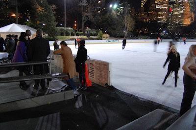 Bacardi closed out the entire venue, rink included, for its 1,800-person party, and allowed guests to skate for free.