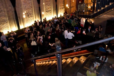 The event drew 300 guests, and took place on the restaurant's upper levels.