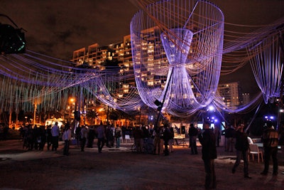 'Oceanfront Nights,' presented by Art Basel Miami Beach and Creative Time, showcased one of four cities each night during its run, with film, music, video, and live performances.