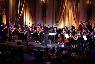 A throng of U.S.C. musicians entertained the crowd with multiple performances throughout the evening.