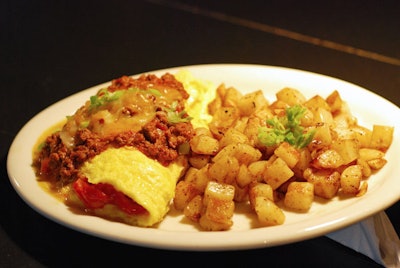 Bananas Diner can cater in breakfast, lunch, or dinner, with items such as a chili-cheese omelet with a side of home fries.