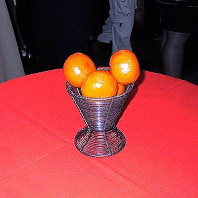 Child's Alice Birnbaum and Ruth Guzman worked with the Cleaver Company to create a citrus-inspired d?cor theme, including simple centerpieces filled of lemons, limes and oranges.
