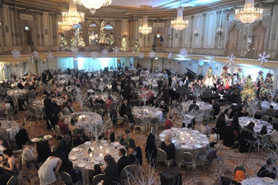 Dinner took place in the grand ballroom.