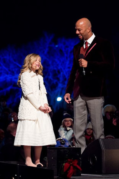 Hip hop artist and actor Common hosted the ceremony, which included a performance by America's Got Talent soprano prodigy Jackie Evancho.