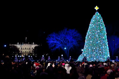 The 2010 ceremony, like the 2009 version, began at 5 p.m., and the tree was lit earlier in the performance so that attendees could enjoy it and it could serve as a picturesque backdrop throughout the show.