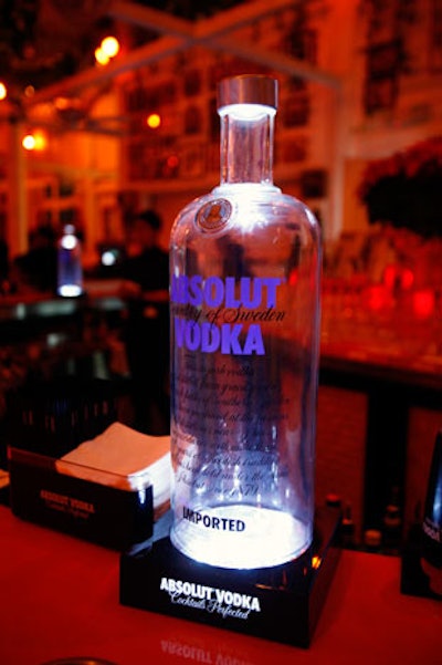 Sponsor Absolut offered guests free vodka cocktails throughout the event.