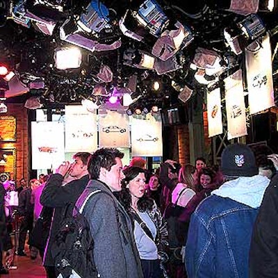 The first floor of Times Square Studios featured the stage where Jon Stewart, Suzanne Vega and Sugar Ray performed.