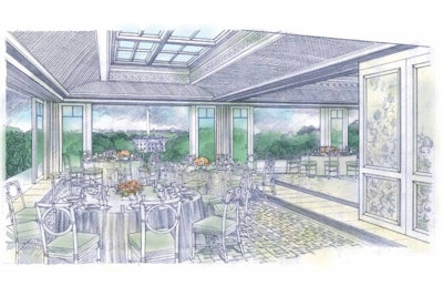 The renovated Top of the Hay rooftop at the Hay Adams Hotel will feature five separate spaces that can accommodate groups of 15 to 300.