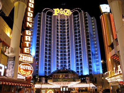 A stop on the tour was the Plaza, whose restaurants are open for business. The hotel and portions of the casino are closed until mid-2011 while it undergoes a $35 million renovation.