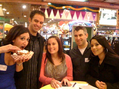 The scavenger hunt sent Kirvin Doak employees in search of a deep-fried Oreo at Nathan's Hot Dogs in the Mermaid's Casino.