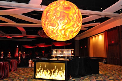Airstar America provided a 12-foot lighted balloon to represent the sun.