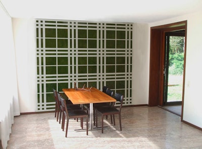 Sustainable advertising firm Curb recently released DesignGrass. Ideal for step-and-repeats or branded displays, the product allows you to form a pattern or logo out of real grass that can be affixed to any surface. No watering required.