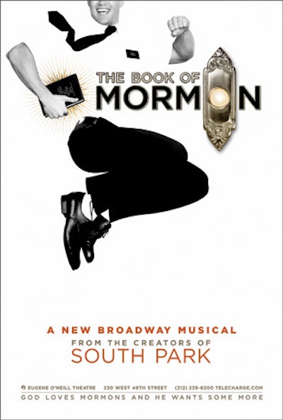 Opening in March at New York’s Eugene O’Neill Theatre, The Book of Mormon is an irreverent musical by South Park creators Matt Stone and Trey Parker with Robert Lopez, the Tony Award-winning writer of Avenue Q. The show tells the story of two missionaries from Salt Lake City sent on a mission to Uganda.