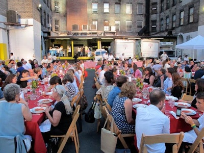 This farm-to-table dinner held by Great Performances in Manhattan is part of their CSA efforts and helps showcase their start-to-finish food philosophy.