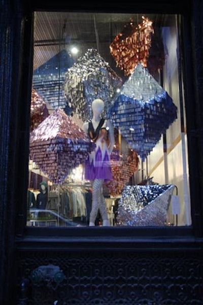 The team designed a shop window for Opening Ceremony in New York.