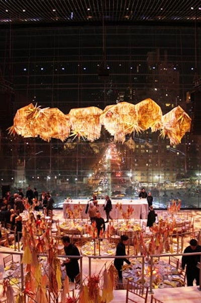 The duo created a hanging installation and table toppers for the American Ballet Theatre's Innovation Initiative benefit in New York in October.