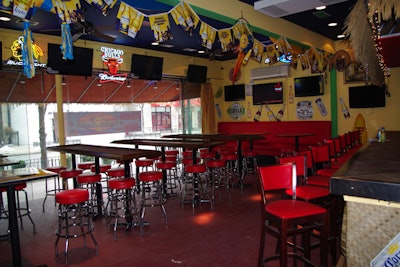 The upper level of Paradise Cantina can host events for 250.
