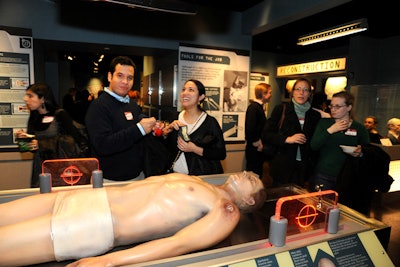 The autopsy exhibit in the C.S.I. Experience attracted a lot of attention.