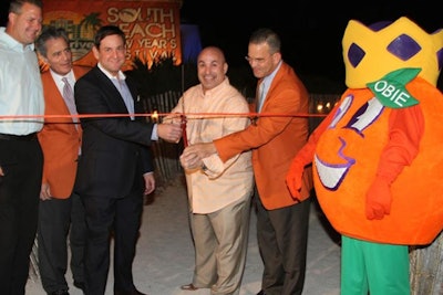 Obie, the Discover Orange Bowl mascot, was also present for the proclamation on December 30.