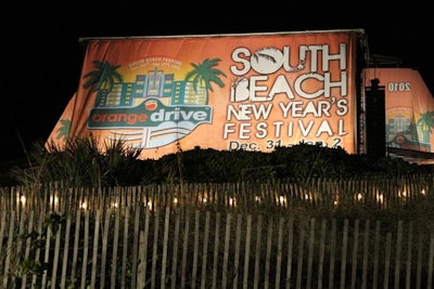 The festival took place on the actual sand alongside Ocean Drive between 6th and 9th streets.