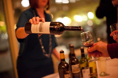 Participating wineries offered tastes of red and white wines to the more than 300 guests.