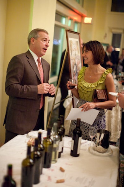 Representatives from participating wineries educated guests about the available wines.