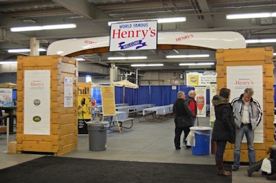 Henry's Fish House of Georgian Bay set up a northern Ontario-themed restaurant on site, featuring fresh fish dishes and a beer from Muskoka Brewery.