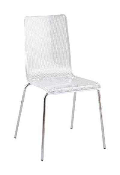 Lola chair, $15, available nationwide from AFR Furniture Rental & Event Furnishings