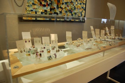 Jewelry designer Erin Tracy displayed items from her spring collection.