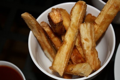 Sabor'a Street's yucca fries are served with a choice of three salsas for $4 per serving.