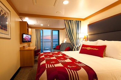 The ship has 1,250 staterooms and suites; 900 of those have balconies, while another 200 have an ocean view.