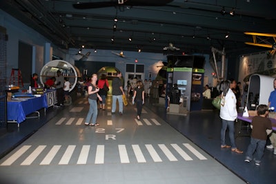 The museum's second-floor aviation wing hosted most of the Build It activities.