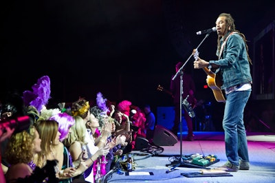 After dinner, Michael Franti performed for the 1,000 guests.