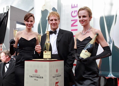 Scott Bakula opened the red carpet with a Champagne Taittinger toast.