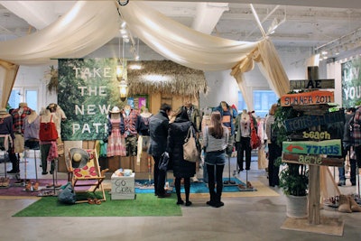 Amid last week's snow storm, American Eagle hosted a preview of its summer collection.
