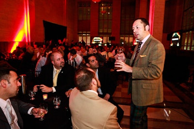 Graeme Russell, national brand ambassador for the Macallan, answered attendees' questions at their tables.