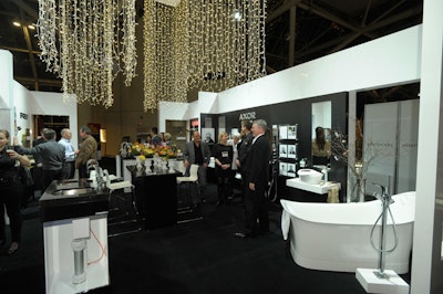 Some exhibitors offered their own bar setups to encourage guests to mingle and check out their wares.